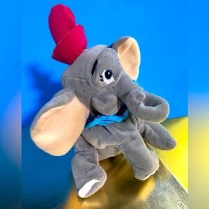 DISNEY STORE NWOT VINTAGE 1990’s COLLECTIBLE DUMBO THE ELEPHANT BEAN BAG PLUSH